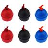 Zelerdo 6 Pack Rubber Pool Billiard Cue Chalk Holders with Cord, 3 Colors view 1