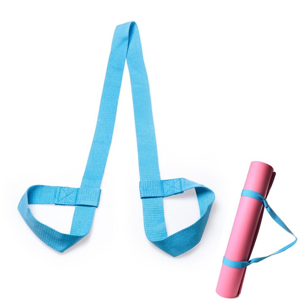 AKOAK Adjustable Yoga Mat Strap, Multi-purpose Strap, Durable Yoga Mat Carrying Strap (Excluding Yoga Mat), Pack of 1 (Sky blue)