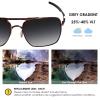 BlazerBuck Anti-salt Polarized Replacement Lenses & Nose Piece for Oakley Deviation OO4061 - Grey Gradient view 3