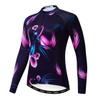 Cycling Jersey Long Sleeve Womens Mountain Bike Jersey Zip Shirts Road Bicycle Clothing Outdoor Sports Racing MTB Tops for Ladies Female Bouse Fall Autumn Breathable Quick Dry Size L view 1