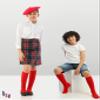 Hugh Ugoli Girls Boys Kids School Uniform Long Dress Socks, Extremely Soft, Comfortable, Rayon derived from Bamboo, Chemical-Free, 3 Pairs Red | 3-4 Years view 3