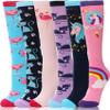 ANTSANG Kids Girls Knee High Socks Long Boot Crazy Silly Fun Gift Cute Tall Animal Socks for Child 6 Pairs Stocking Stuffers Gifts for 10 Year Old Girls Birthday Gifts Ideas(Assorted Animals) view 1