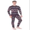 Rocky Thermal Underwear Men Long Johns Men Thermal Underwear Thermals Mens Base Layer Mens Thermals Top and Bottom Set (Christmas Design, X-Large, Standard Weight - 185 GSM, One Pack) view 1