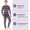 Rocky Thermal Underwear Men Long Johns Men Thermal Underwear Thermals Mens Base Layer Mens Thermals Top and Bottom Set (Christmas Design, X-Large, Standard Weight - 185 GSM, One Pack) view 2