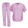 M&M Scrubs Men's Scrub Set Medical Scrub Tops and Pants (4X-Large, Lilac) view 1