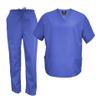 Natural Uniforms Men's Scrub Set Medical Scrub Tops and Pants (Large, Ceil Blue) view 1