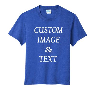 Design Your Own Custom Youth Blend Tee, Create Your Own Design Tee Shirt, Upload Photos & Type Text, Gift Your Loved Ones