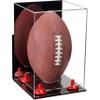 Football Display Case, Durable Clear Display Case with Mirror & Clear Base, Wall Mounted Case for Full Size Footballs, Sports Memorabilia, Collectibles, Keepsakes, Autographed Balls Items (A060-RR) view 1