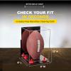 Football Display Case, Durable Clear Display Case with Mirror & Clear Base, Wall Mounted Case for Full Size Footballs, Sports Memorabilia, Collectibles, Keepsakes, Autographed Balls Items (A060-RR) view 3