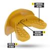 Nxtrnd One Football Mouth Guard, Strap Included, Fits Adult & Youth (Gold) view 2