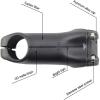 Ride Carbon Fiber Stem - 6 130mm Mountain Bike Handlebar Stem, Black UD Matte, 1-1/8" Fork Diameter view 3