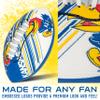Franklin Sports Kansas Jayhawks Foam Football - Youth Mini Football for Kids - 8.5" Junior Soft Foam Ball - SPACELACE Easy Grip Cover - Perfect Toy for Kids view 3