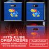 Franklin Sports NCAA Kansas Jayhawks Storage Bin - Collapsible Cube Container + Storage Basket - Folding Fabric Shelf Organizer - NCAA Office, Bedroom + Living Room Dcor - 10.5" x 10.5" Inches view 3