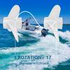 Qiclear 13 1/4 x 17-K | 6E5-45945-01-EL OEM Upgrade Aluminum Outboard Moto Boat Propeller fit Yamaha Engines 60-115 HP, 15 Spline Tooth view 4