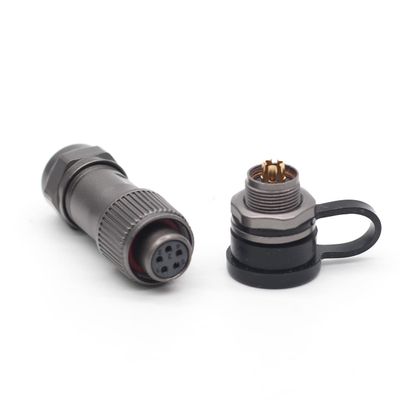 SZJELEN Weipu ST12 Seires 2Pin/3Pin/4Pin/5Pin/6Pin/7Pin/9Pin Waterproof Power Connector,Female Plug and Male Socket,Aviation Cable Connector (5Pin)