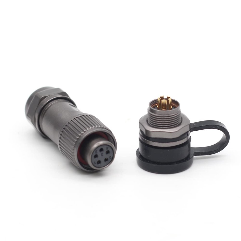 SZJELEN Weipu ST12 Seires 2Pin/3Pin/4Pin/5Pin/6Pin/7Pin/9Pin Waterproof Power Connector,Female Plug and Male Socket,Aviation Cable Connector (5Pin)