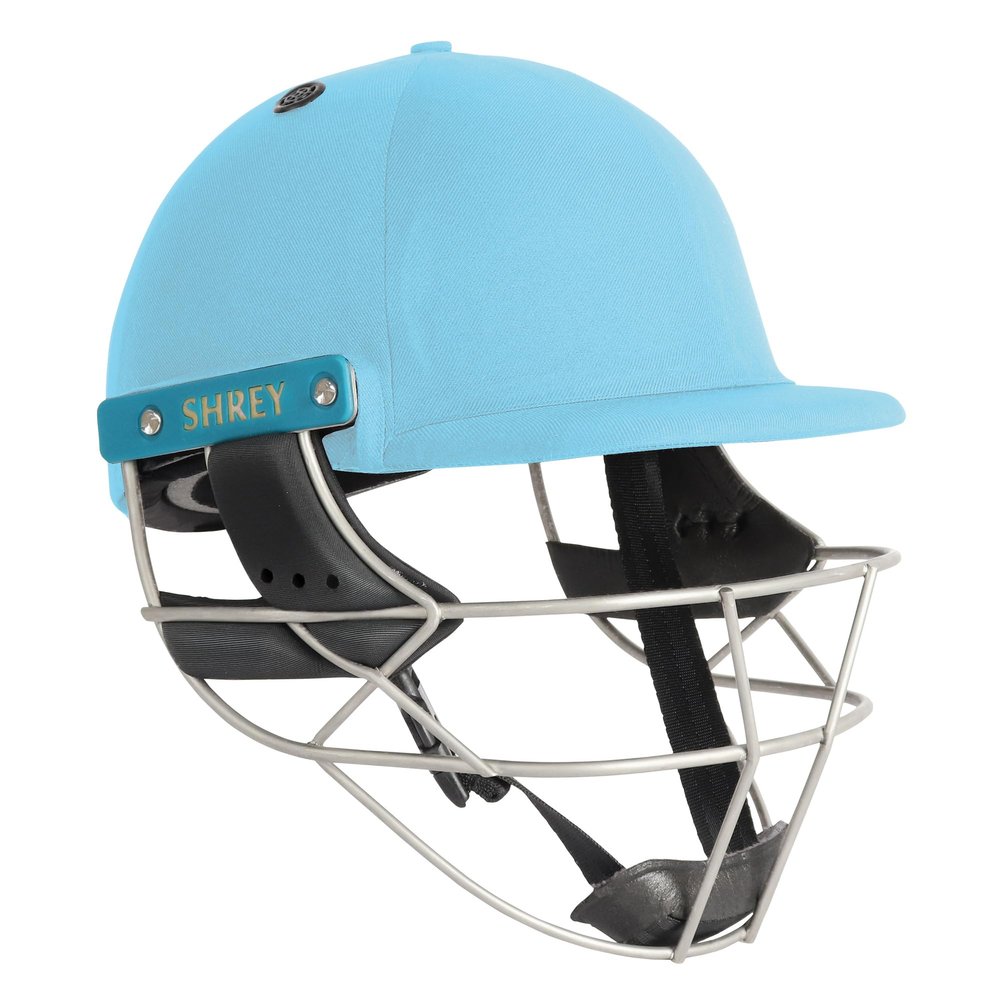 Shrey Master Class Air 2.0 Stainless Steel Sky Blue Medium Cricket Helmet