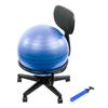 CanDo Metal Ball Chair Inflatable Ergonomic Active Seating Exercise Ball Chair with Air Pump for Home, Office, and Classroom view 1