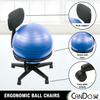 CanDo Metal Ball Chair Inflatable Ergonomic Active Seating Exercise Ball Chair with Air Pump for Home, Office, and Classroom view 4