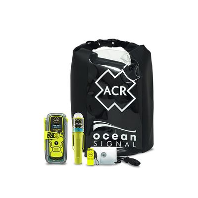 ACR ResQLink View GPS Personal Locator Beacon Survival Kit Includes a Compact Beacon, GPS Tracking, Strobe Light, Signal Mirror, and Waterproof Gear for Emergencies.