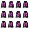 Kenz Laurenz Volleyball Drawstring Bag - Cinch Sack String Backpack Back Pack Tote (12 Pack) view 1