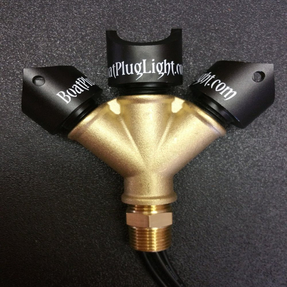 Diablo Royale Customs Y-KNOT TRIPLE TYPHON boat drain plug light (white)