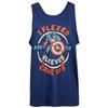 Captain America Flexed Off The Sleeves Tank Top Small Blue view 1