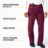 Carhartt Scrubs C56418 Men's Rugged Flex Modern Fit Ripstop Straight Leg Cargo Pant 3X-Large Short Wine view 4