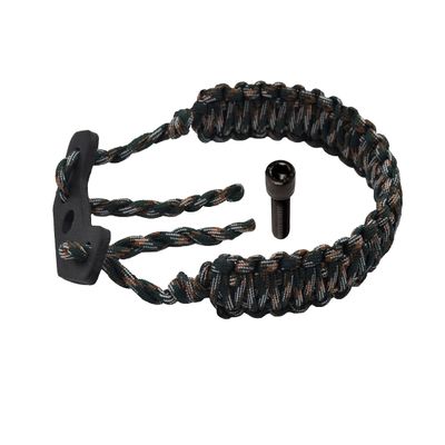 HZUTUZH Bow Archery Wrist Sling 250 Paracord - Multi Functional Survival Wrist Sling for Hunting & Shooting - No Stabilizer Needed - Successive Length Greater Then 20 Feet (Big Woodland CAMO)