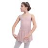 118242004 Wide Strap Dance Skirt Cute Kids Mesh Ballet Dress (L/C, Pale Pink) view 1