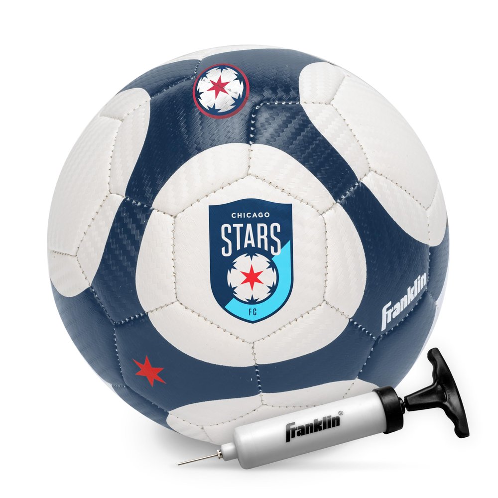 Franklin Sports NWSL Chicago Red Stars Soccer Ball - Kids Mini Size 1 - Skill + Training Soccer Ball for Kids + Adults - Great for Boys + Girls - Air Pump Included