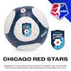 Franklin Sports NWSL Chicago Red Stars Soccer Ball - Kids Mini Size 1 - Skill + Training Soccer Ball for Kids + Adults - Great for Boys + Girls - Air Pump Included view 3