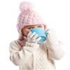 3 Pairs Toddler Gloves Kids Mittens Winter Warm Knitted Gloves Full Finger Mittens for Toddler Boys and Girls(1-4 Years Size,Black, White, Grey) view 2