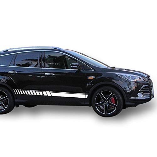 Decal Sticker Vinyl Lower Racing Stripe Kit Compatible with Ford Escape 2013 - Present