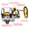 KATUYSHA Fishing Jigging Reel Conventional Reels, Saltwater Heavy Duty Deep Ocean Big Offshore Round Aluminum Trolling Reel view 2