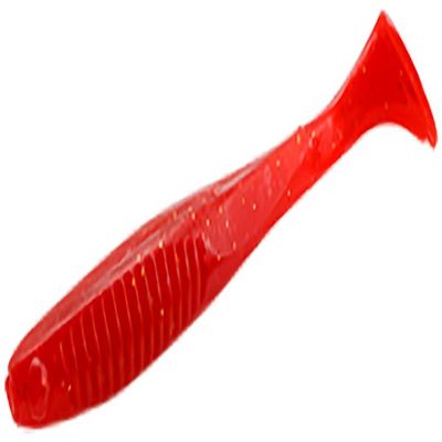 Bait Breath Eggtail Shad 2.8" #469 Red/Tiny Gold