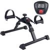 Vaunn Medical Under Desk Bike Pedal Exerciser with Electronic Display for Legs and Arms Workout (Fully Assembled Folding Exercise Pedaler, no Tools Required) , Dark view 1