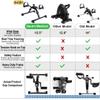 Vaunn Medical Under Desk Bike Pedal Exerciser with Electronic Display for Legs and Arms Workout (Fully Assembled Folding Exercise Pedaler, no Tools Required) , Dark view 3