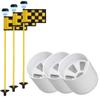 GOLF CITY PRODUCTS Golf Flag and Cup for Yard Practice Set. Premium Quality Mini Putting Green Flags and Poles Set Includes 3 Golf Cups for Putting Green & 3 Golf Flags For Yard & 3 Golf Flagsticks view 1