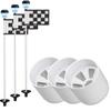 GOLF CITY PRODUCTS Golf Flag and Cup for Yard Practice Set. Premium Quality Mini Putting Green Flags and Poles Set Includes 3 Golf Cups for Putting Green & 3 Golf Flags For Yard & 3 Golf Flagsticks view 1