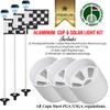 GOLF CITY PRODUCTS Golf Flag and Cup for Yard Practice Set. Premium Quality Mini Putting Green Flags and Poles Set Includes 3 Golf Cups for Putting Green & 3 Golf Flags For Yard & 3 Golf Flagsticks view 2