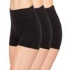 ALWAYS Women Boyshort Underwear Panties - Soft Stretch Boxer Brief Yoga Shorts 3 Pack Black Small view 1