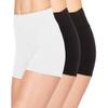ALWAYS Women Boyshort Underwear Panties - Soft Stretch Boxer Brief Yoga Shorts 3 Pack White Medium view 1