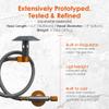 nCamp - Camping Stove Adapter, Isobutane/Propane Tank Adapter, Camp Stove Hose with Regulator, Strong Braided Stainless Steel Hose, 14.5 Inches Long view 3