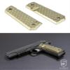 Phase 5 1911 Grips - Polished Brass (Hex Pattern) view 2