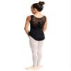 Danshuz Little Girls Embroidered Mesh Overlay Tank Dance Leotard 4-6 view 2