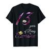 13 Year Old Shirt Awesome Floral 2013 13th Birthday Gift T-Shirt view 1