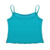 YEAHDOR Girls Glitter Sequins Cami Vest Jazz Ballet Dance Tank Top Stage Performance Adjustable Strap Tees Shirt Lake Blue 6 Years view 4