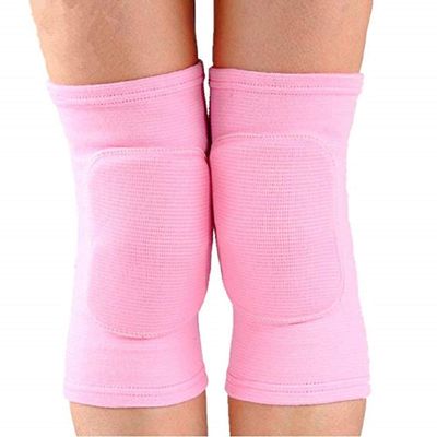 JUMISEE Adult Knee Pad for Men Women, Anti-Slip Padded Sponge Knee Brace Breathable Elastic Knee Support for Football Volleyball Dance Skating