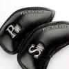 Craftsman Golf Custom 12pcs Thick Synthetic Leather Golf Iron Head Covers Set Headcover (Custom 1set Black for Right (12pcs)) view 2